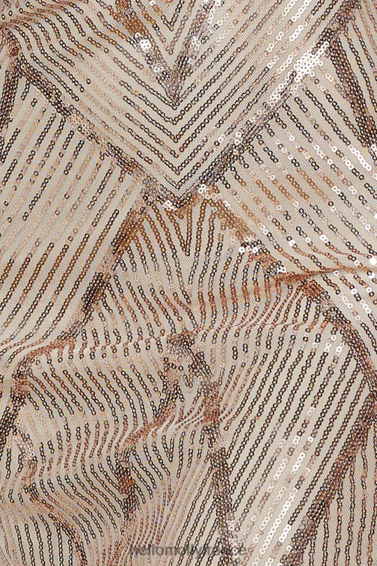 Hello Molly Glam of All - Robe longue à sequins - Or rose vêtements 40222H6333