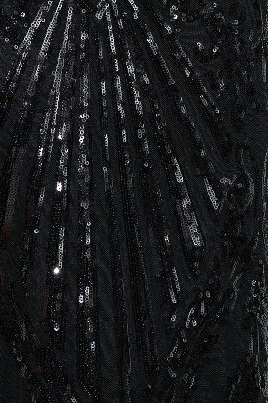 Hello Molly Shiny Now - Robe longue à sequins - Noir vêtements 40222H6125
