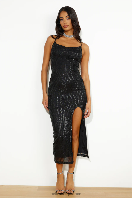 Hello Molly Sparkle On Time - Robe longue à sequins - Noir vêtements 40222H5968