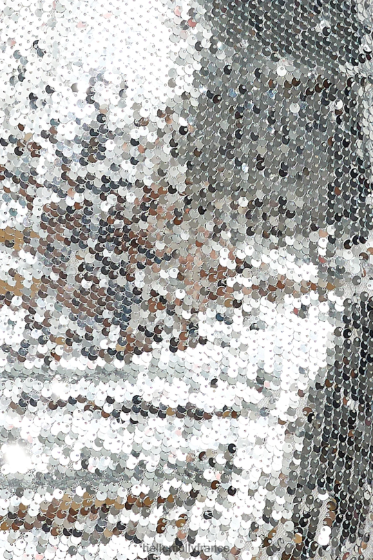 Hello Molly mini-robe à sequins showgirl \'fit argent vêtements 40222H5141