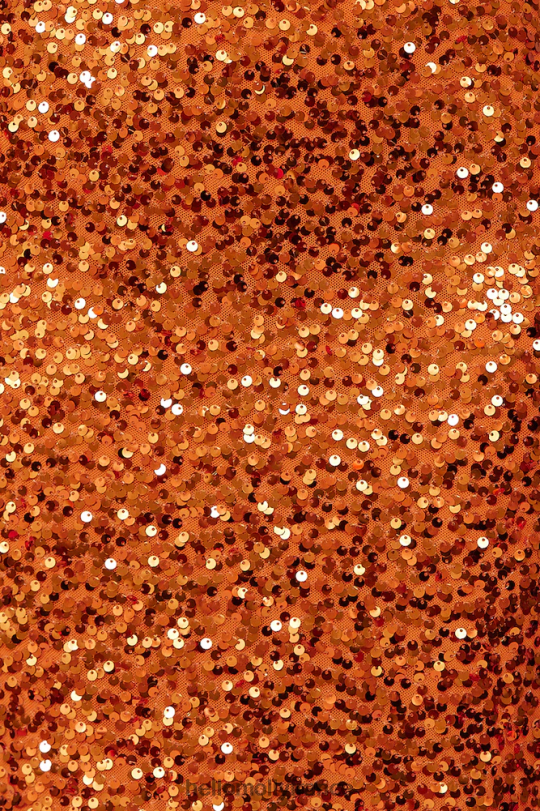 Hello Molly robe longue de danse disco sequin orange vêtements 40222H6371