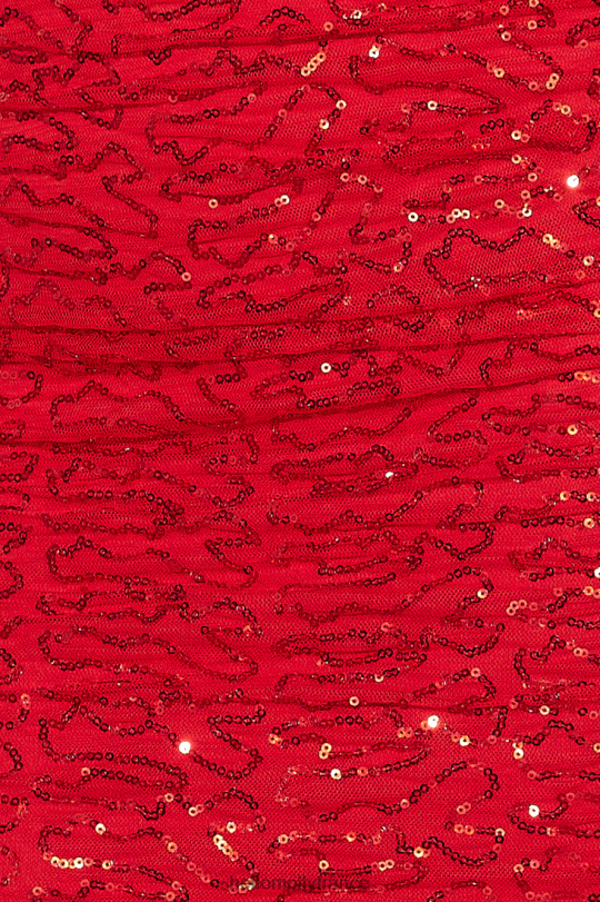 Hello Molly robe longue princesse à sequins scintillants rouge vêtements 40222H6261