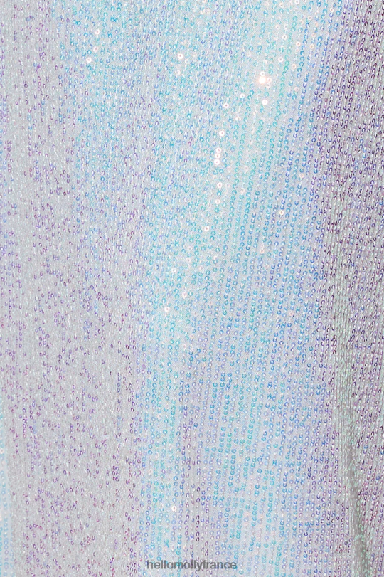 Hello Molly robe longue à sequins Peak Brilliance blanc vêtements 40222H6383