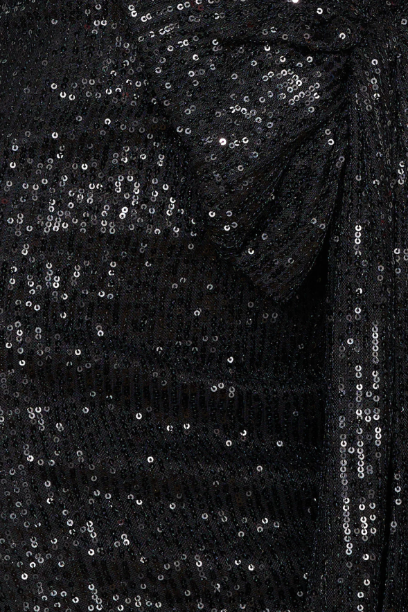 Hello Molly vêtements elle est le cadeau mini robe à sequins noir 40222H1502