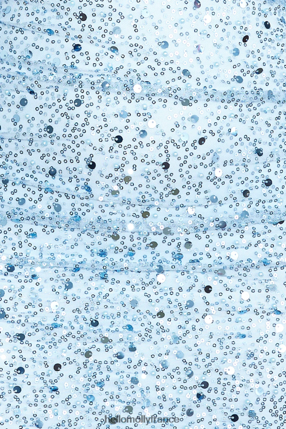 Hello Molly vêtements robe courte à sequins statut de reine bleu 40222H3043