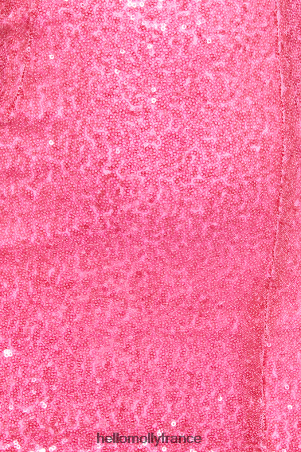 Hello Molly vêtements robe courte à sequins valse au clair de lune rose 40222H1680