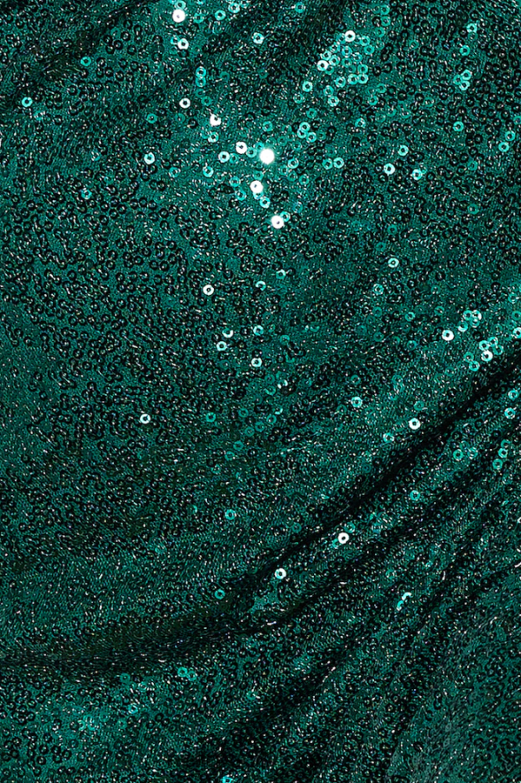Hello Molly vêtements robe midi à sequins pensées scintillantes vert forêt 40222H4792