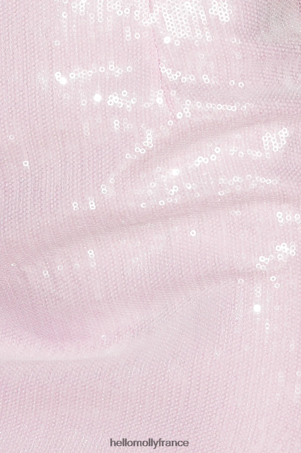 Hello Molly vêtements runaway the sequin mini robe rose 40222H2065