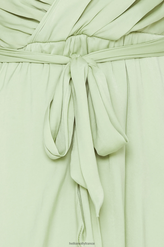 Hello Molly carburant à mon feu robe midi pistache vêtements 40222H7662