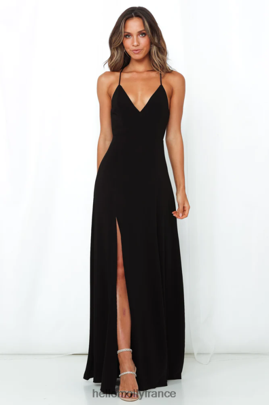 Hello Molly chère Emilia, fais-le pour moi, robe longue noire vêtements 40222H7245