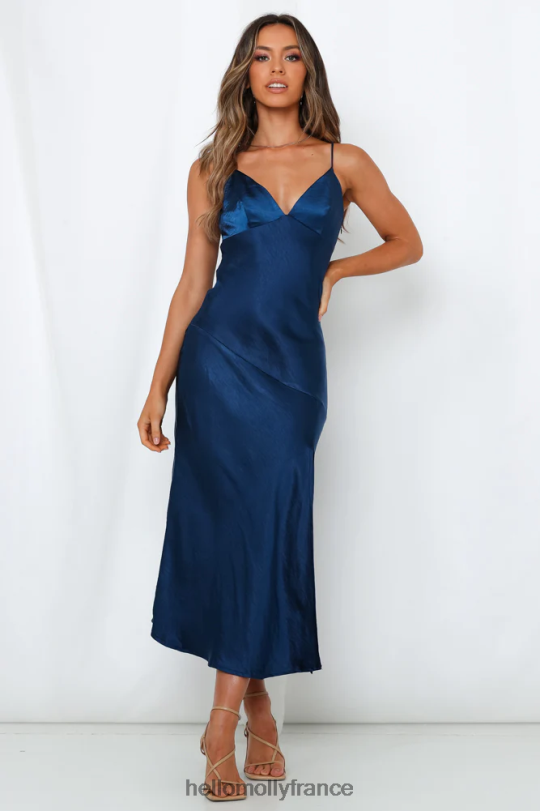 Hello Molly demander un ami robe midi marine vêtements 40222H7353
