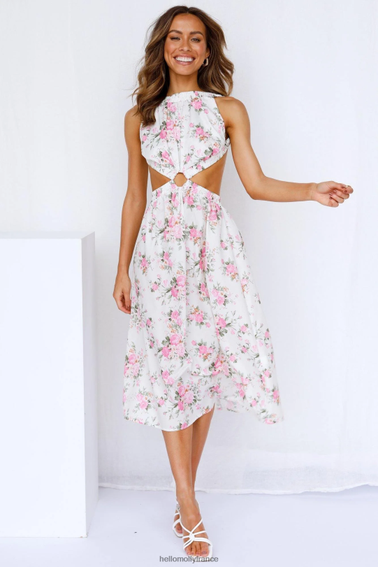 Hello Molly douce comme l'été robe midi crème vêtements 40222H7680