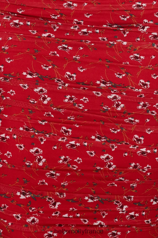 Hello Molly jusqu\'où peut-on descendre - robe midi rouge vêtements 40222H7437