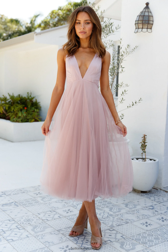Hello Molly kiss the girl - robe midi blush vêtements 40222H7133