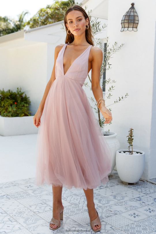 Hello Molly kiss the girl - robe midi blush vêtements 40222H7133