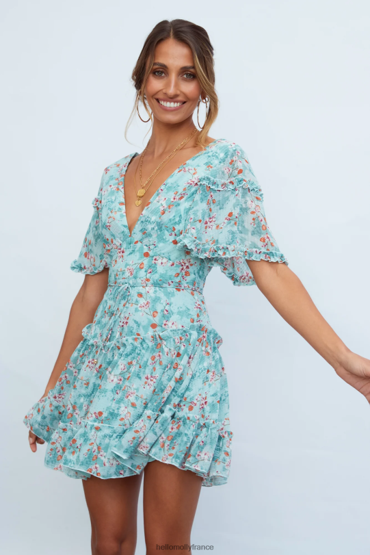 Hello Molly robe fée marraine bleu sarcelle vêtements 40222H7561