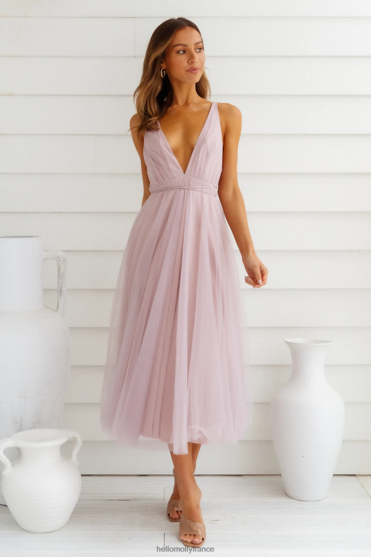 Hello Molly robe midi d\'été cendrillon lilas vêtements 40222H7298