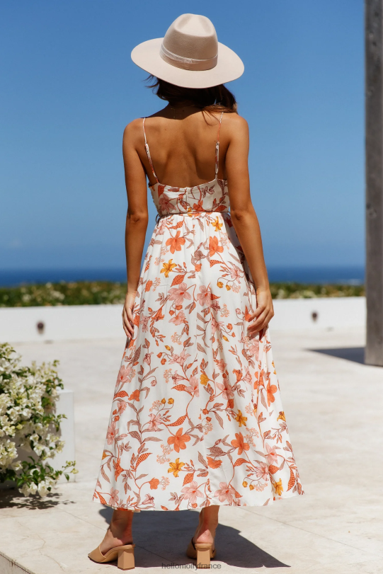 Hello Molly robe midi dame comme toi beige vêtements 40222H7425