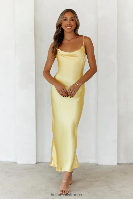 Hello Molly chère emilia, robe longue your style points jaune vêtements 40222H5487
