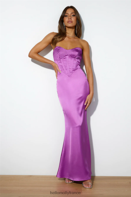 Hello Molly faire un tour robe longue violet vêtements 40222H6500