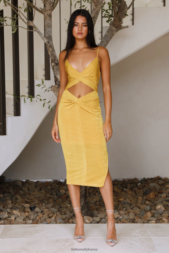 Hello Molly je tombe sur toi, robe longue jaune vêtements 40222H6595