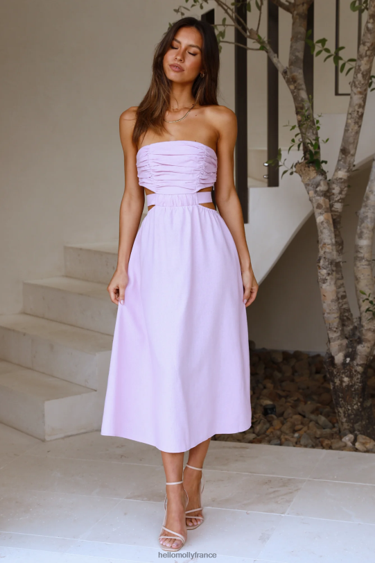 Hello Molly robe longue bébé cookie lilas vêtements 40222H6537