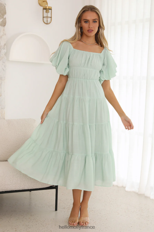 Hello Molly robe longue dessert run menthe vêtements 40222H6316