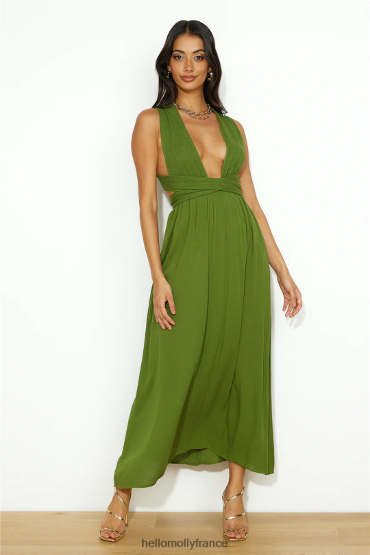 Hello Molly robe longue free me verte vêtements 40222H5930