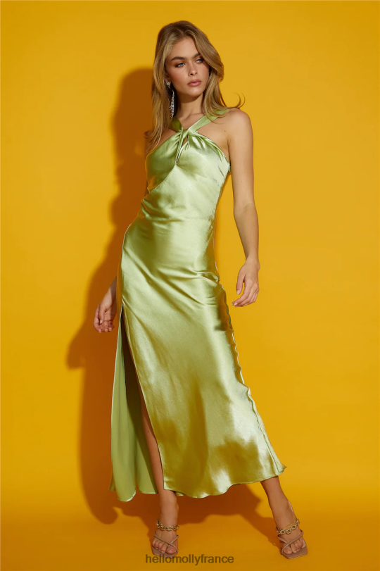 Hello Molly robe longue iconique love vert vêtements 40222H6501