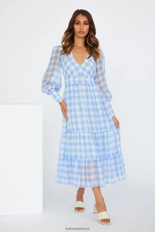 Hello Molly robe midi le temps des contes de fées bleu vêtements 40222H5004