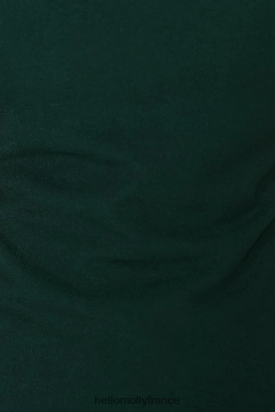Hello Molly robe roses en velours vert forêt vêtements 40222H6963